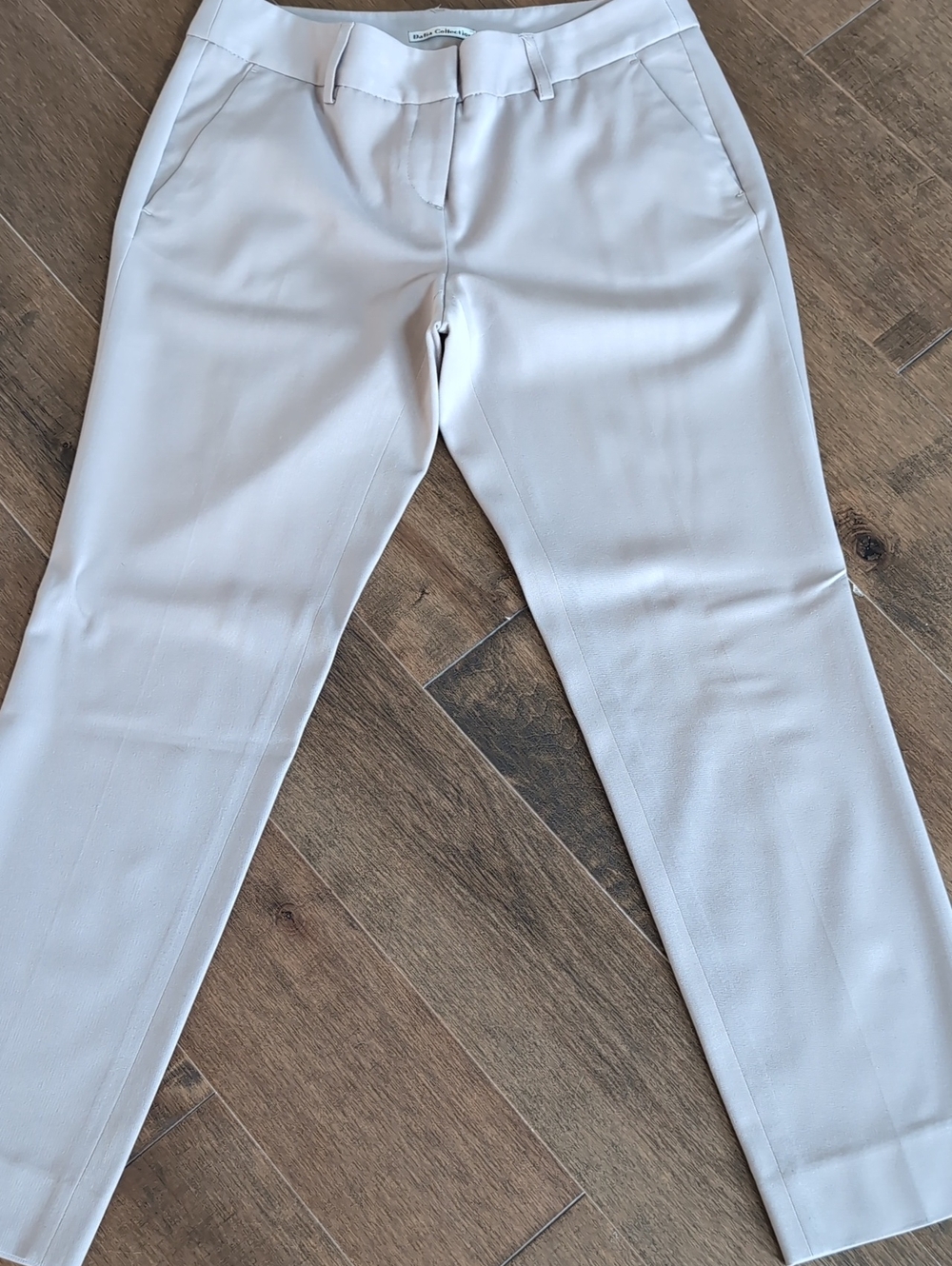 Dalia Collection Cropped Tailored Pants in Light Cream
